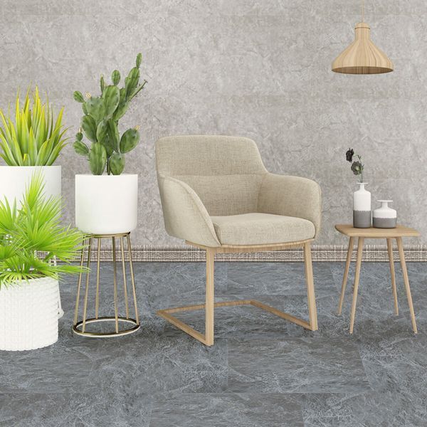 Самоклеюча LVT плитка 457&times;457&times;1,5 мм Сірий мармур, фактурна SW-00002458 SW-00002458 фото