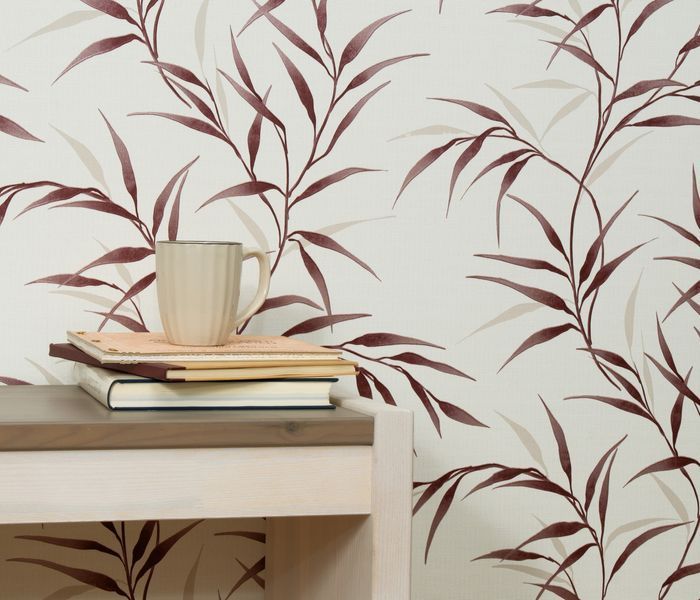 Флизелиновые обои винил горячего тиснения Erismann Fashion for walls 5 12256-06 Серый с красным (1,06х10,05м) 12256-06 фото