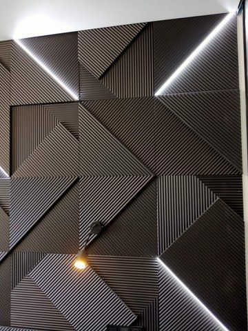3D гипсовая панель LED Поля 500x500 мм Г-10 с подсветкой Led поля фото