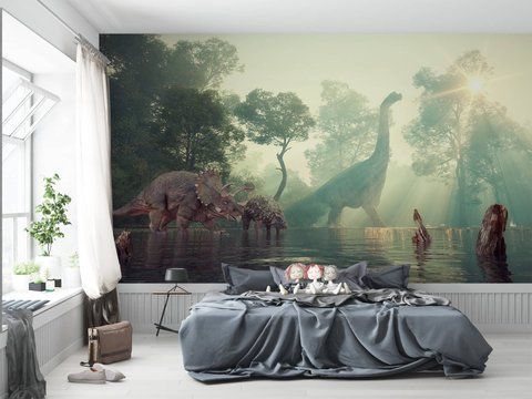 Фотошпалери флізелінові Print-walls Ліс юрського періоду 0460 100&times;100 см (Ш&times;В) 0460 фото