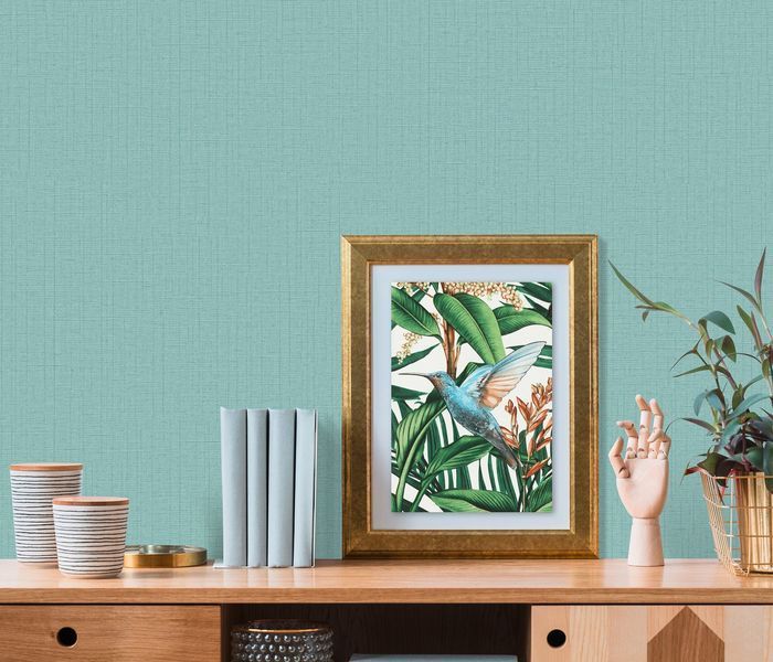 Флизелиновые обои винил горячего тиснения Erismann Nature Soul 12124-18 Голубой (1,06х10,05м) 12124-18 фото