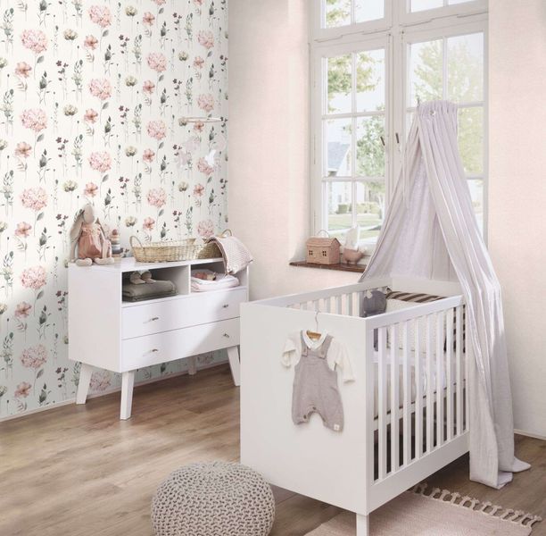 Флізелінові шпалери вініл гарячого тиснення Rasch Kids World 2 300642 бежевий (0,53х10,05м) 300642 фото