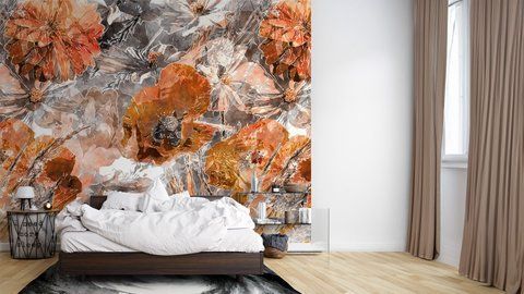 Фотошпалери флізелінові Print-walls квіти, що мовчать 0712 100&times;100 см (Ш&times;В) 0712 фото