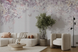 Фотообои флизелиновые Walldeco Цветы с бабочками u94295 Разные цвета 100х100 см u94295 фото 1