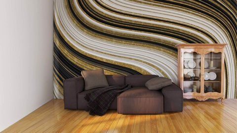 Фотообои флизелиновые Print-walls золото в потоке 0704 100&times;100 см (Ш&times;В) 0704 фото