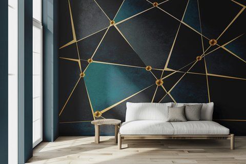 Фотошпалери флізелінові Print-walls Геометрія стилю в кожній лінії 0402 100&times;100 см (Ш&times;В) 0402 фото