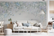 Фотошпалери флізелінові Walldeco Квіти з метеликами u94295v1 Різні кольори 100х100 см u94295v1 фото 1