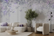 Фотообои флизелиновые Walldeco Цветы с бабочками u94295v3 Разные цвета 100х100 см u94295v3 фото 1