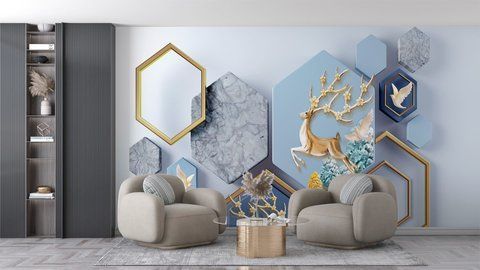 Фотообои флизелиновые Print-walls Геометрия природы 0732 100&times;100 см (Ш&times;В) 0732 фото