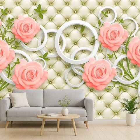 Фотообои флизелиновые Print-walls объемные розы 0180 100&times;100 см (Ш&times;В) 0180 фото