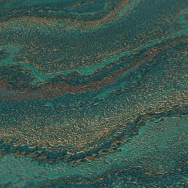 Флізелінові шпалери вініл гарячого тиснення AS Creation Della Natura 39702-2 зелений (1,06х10,05м) 39702-2 фото