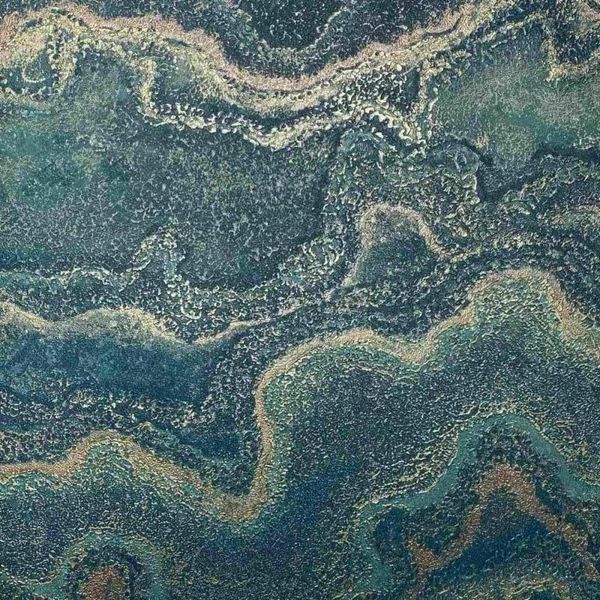 Флізелінові шпалери вініл гарячого тиснення AS Creation Della Natura 39702-2 зелений (1,06х10,05м) 39702-2 фото