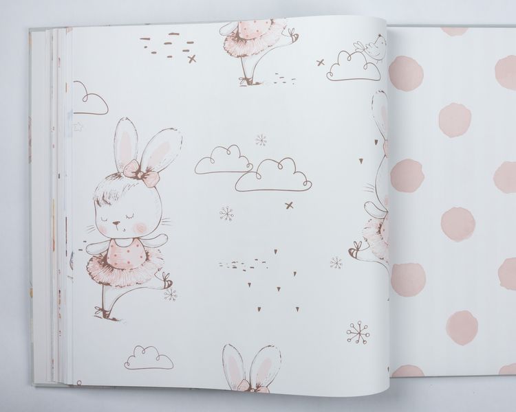 Флизелиновые обои винил горячего тиснения Rasch Kids World 2 301656 Белый (0,53х10,05м) 301656 фото