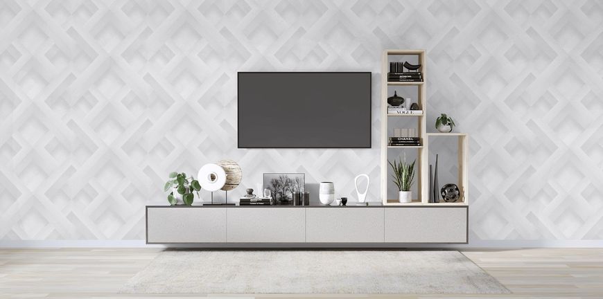 Флизелиновые обои винил горячего тиснения SINTRA Omega 524527 Серый (1,06х10,05м) 524527 фото