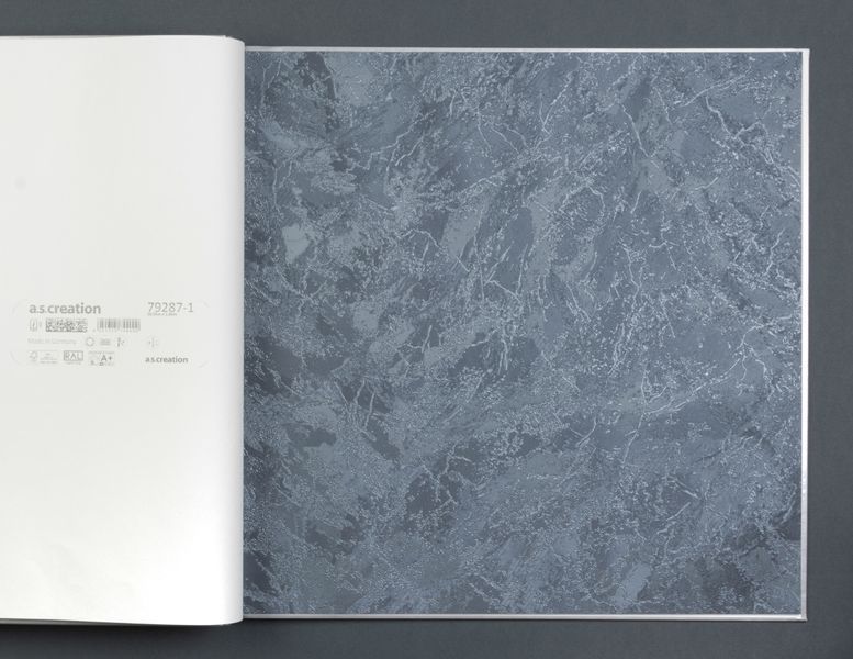 Флізелінові шпалери вініл гарячого тиснення A.S. Creation Delicate 79287-2 синій (1,06х10,05м) 79287-2 фото