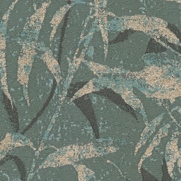 Флизелиновые обои винил горячего тиснения AS Creation Metropolitan 78203-5 зеленый (0,53х10,05м) 78203-5 фото