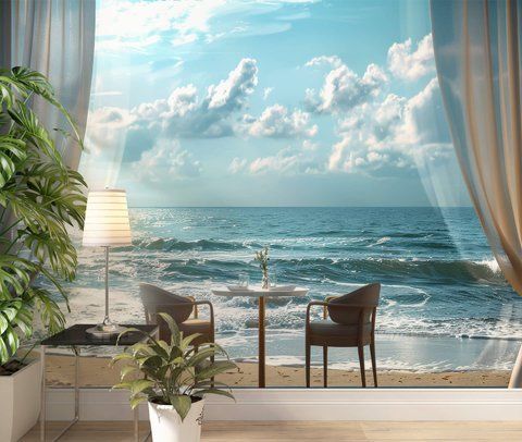 Фотообои флизелиновые Print-walls Окно в спокойствие 0622 100&times;100 см (Ш&times;В) 0622 фото