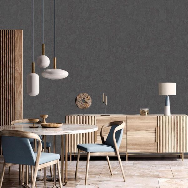 Флізелінові шпалери вініл гарячого тиснення AdaWall Omega 23213-3 сірий (1,06х10,05м) 23213-3 фото