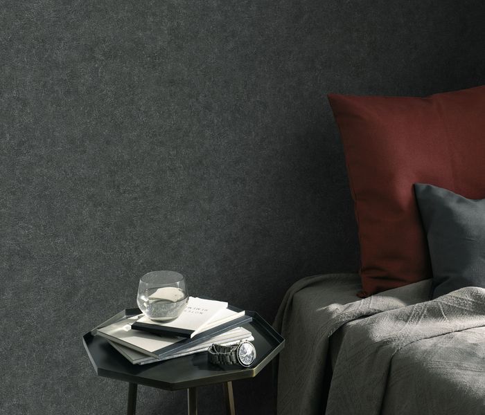 Флизелиновые обои винил горячего тиснения Erismann Fashion for Walls 4 12187-15 черный (1,06х10,05м) 12187-15 фото