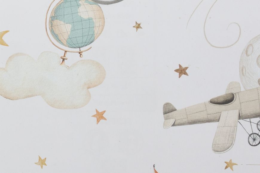Флизелиновые обои винил горячего тиснения Rasch Kids World 2 302219 бежевый (0,53х10,05м) 302219 фото